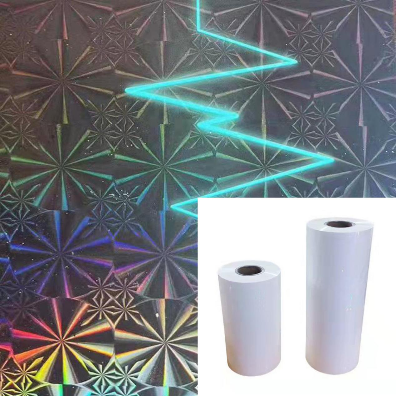 Holographic thermal laminating film