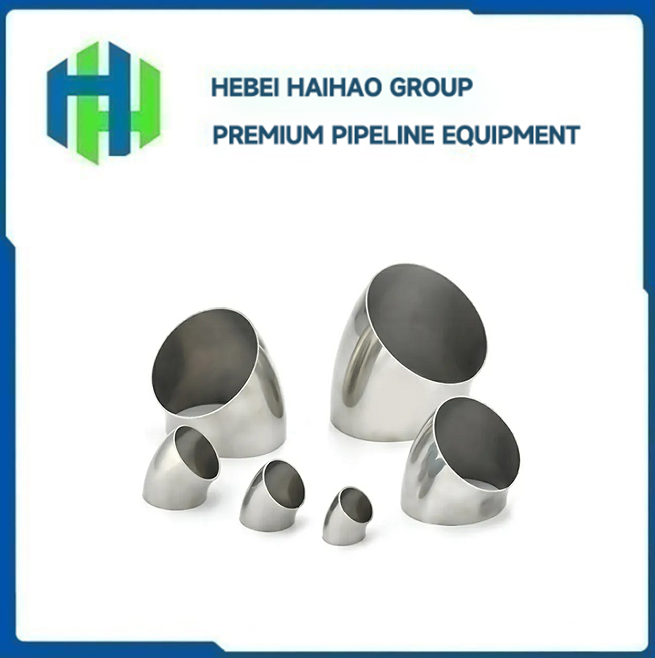 Stainless Steel 2 inch LR BW SCH40 SCH80 45 Degree 90 Degree Elbow ASME B16.9 Steel Pipe Fitting Elbow