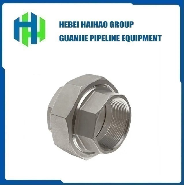 Pipe Fitting Union Forged ASME B16.11 Class 3000 SS304 SS316L Stainless Steel Reducing
