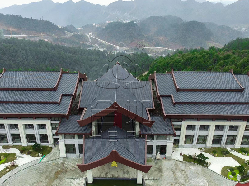 合如复合彩陶仿古瓦,仿古筒瓦案例