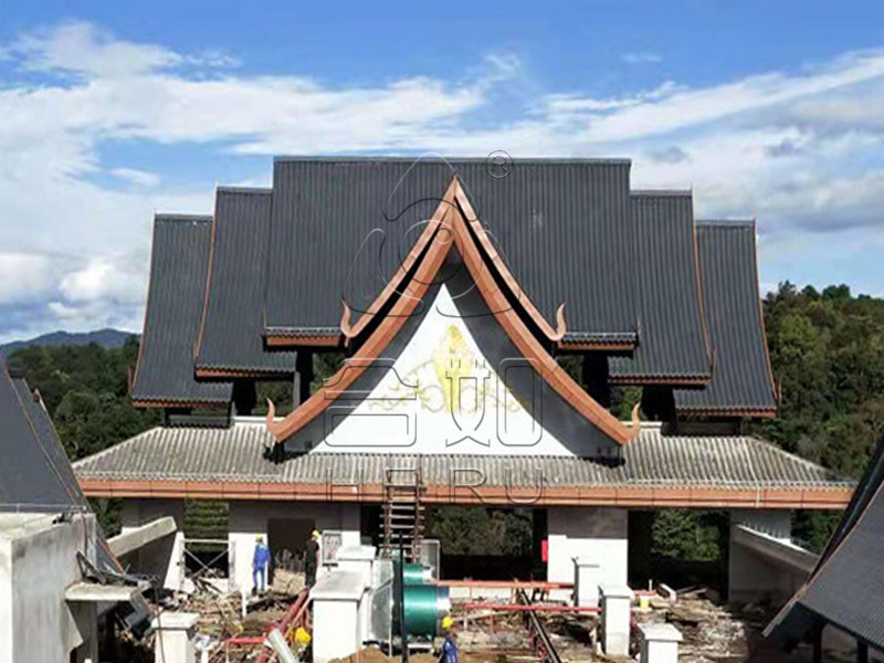 仿古瓦厂家解答：什么是新型高分子复合彩陶瓦？？？？？？？