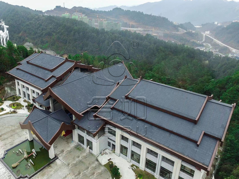 合如复合彩陶仿古瓦,仿古筒瓦案例