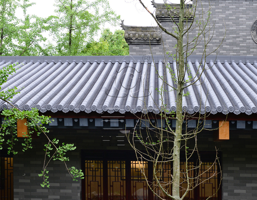 仿古瓦,古建瓦,复合彩陶瓦,仿古小青瓦,筒瓦