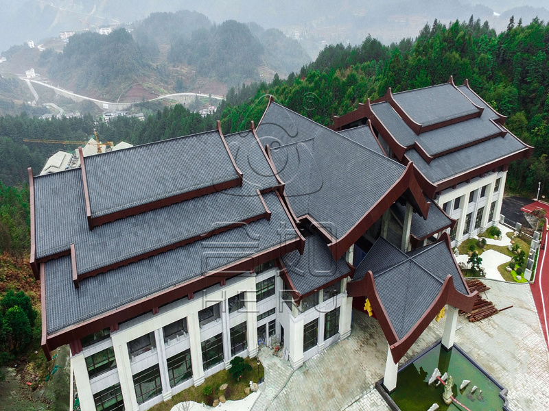 合如复合彩陶仿古瓦,仿古筒瓦案例