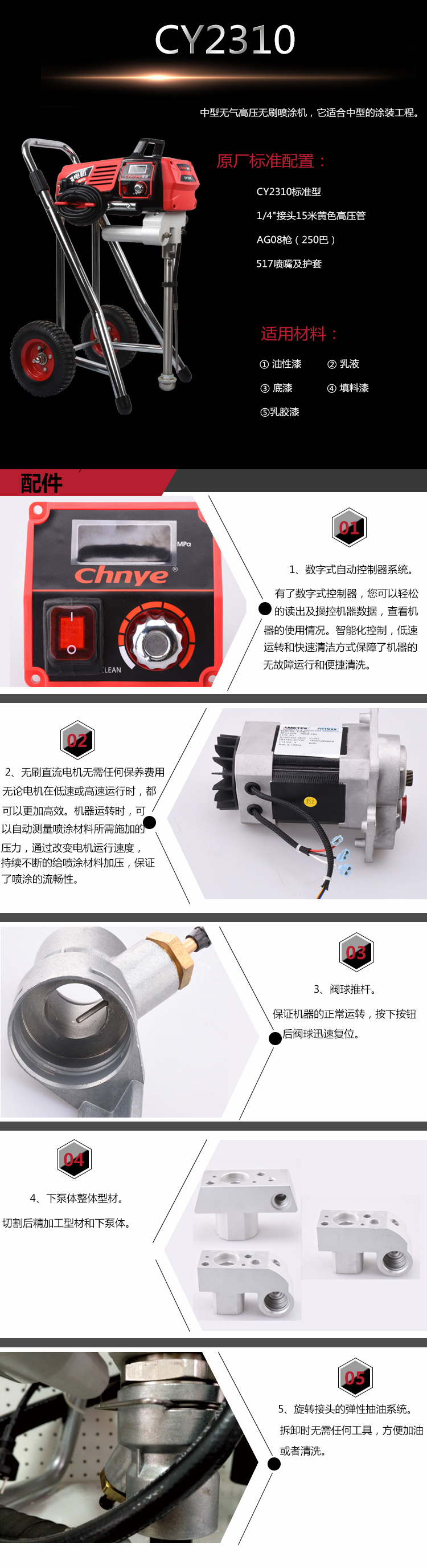 CY2310无刷喷涂机