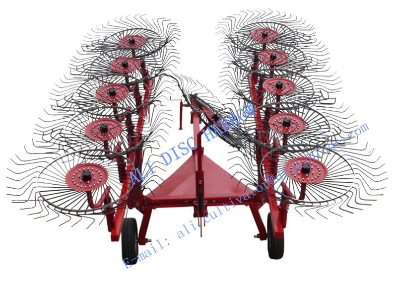 Trailed Wing-Folded Hydraulic Tractor Hay Raker