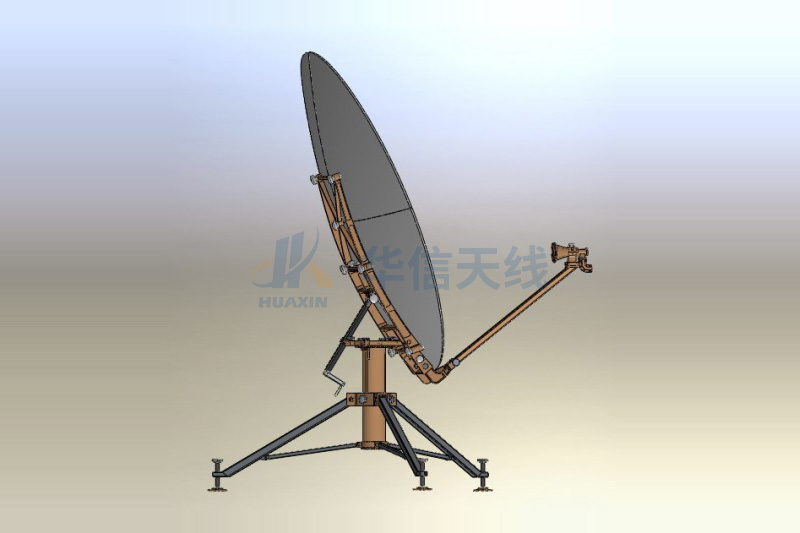 1.8米C/Ku波段碳纤维便携式天线