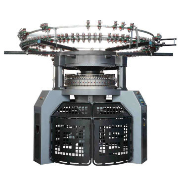 Double jersey knitting machine