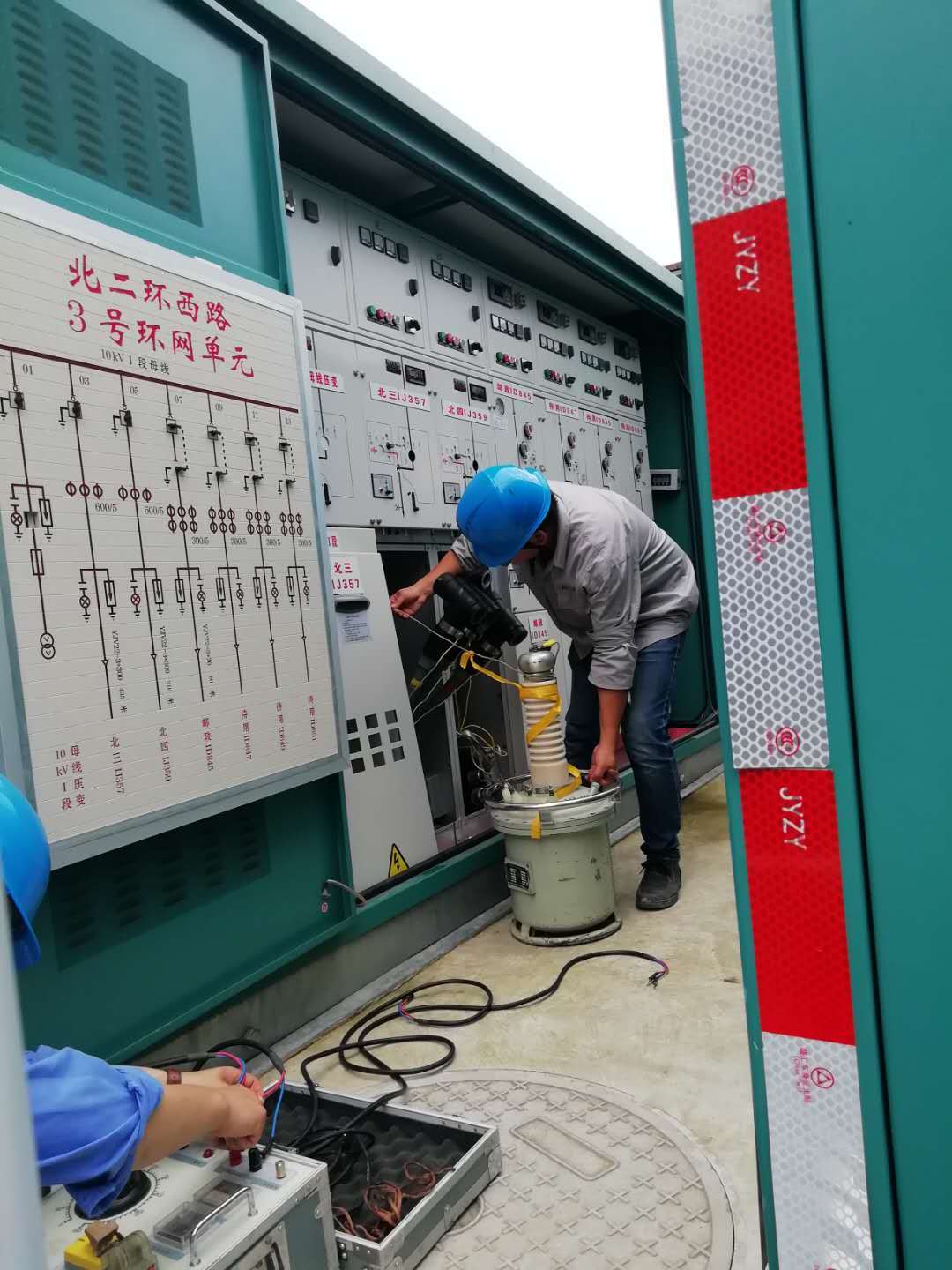 Ningbo Cixi to do pressure test and lightning arrester test
