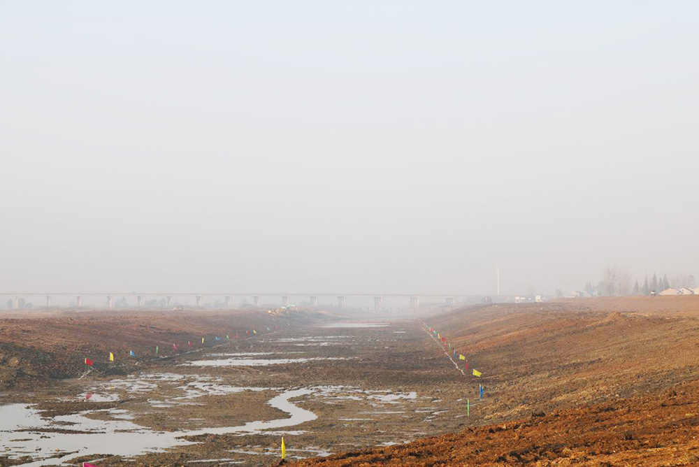 汉北河河道疏浚堤防加培工程
