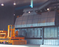 用于滚轧铝屑料处理的75吨多室式熔化炉-配有5吨上料机