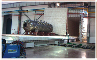 Heat Treatment Furnace with Double Cars and Chambers, 24M in length
