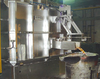 Tapping of fixed type melting furnace