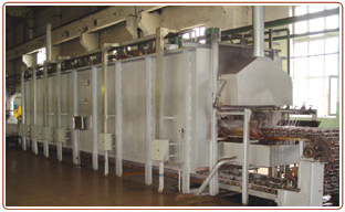 Electric hot air circulating tempering heat treatment furnace for spring 