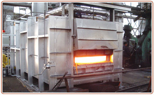 Continuous pusher type furnace 