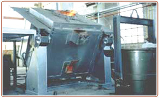  Hydraulic sway type crucible for melting              