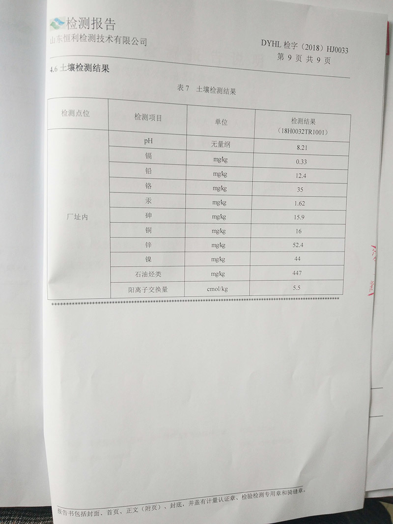 检测报告