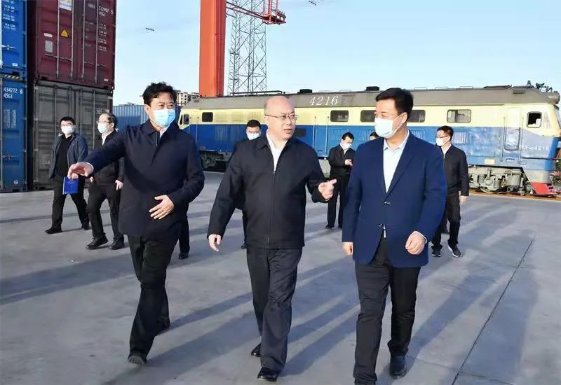  Wang Zhengpu, governor of Hebei Province, visited Shijiazhuang international dry port for investigation 