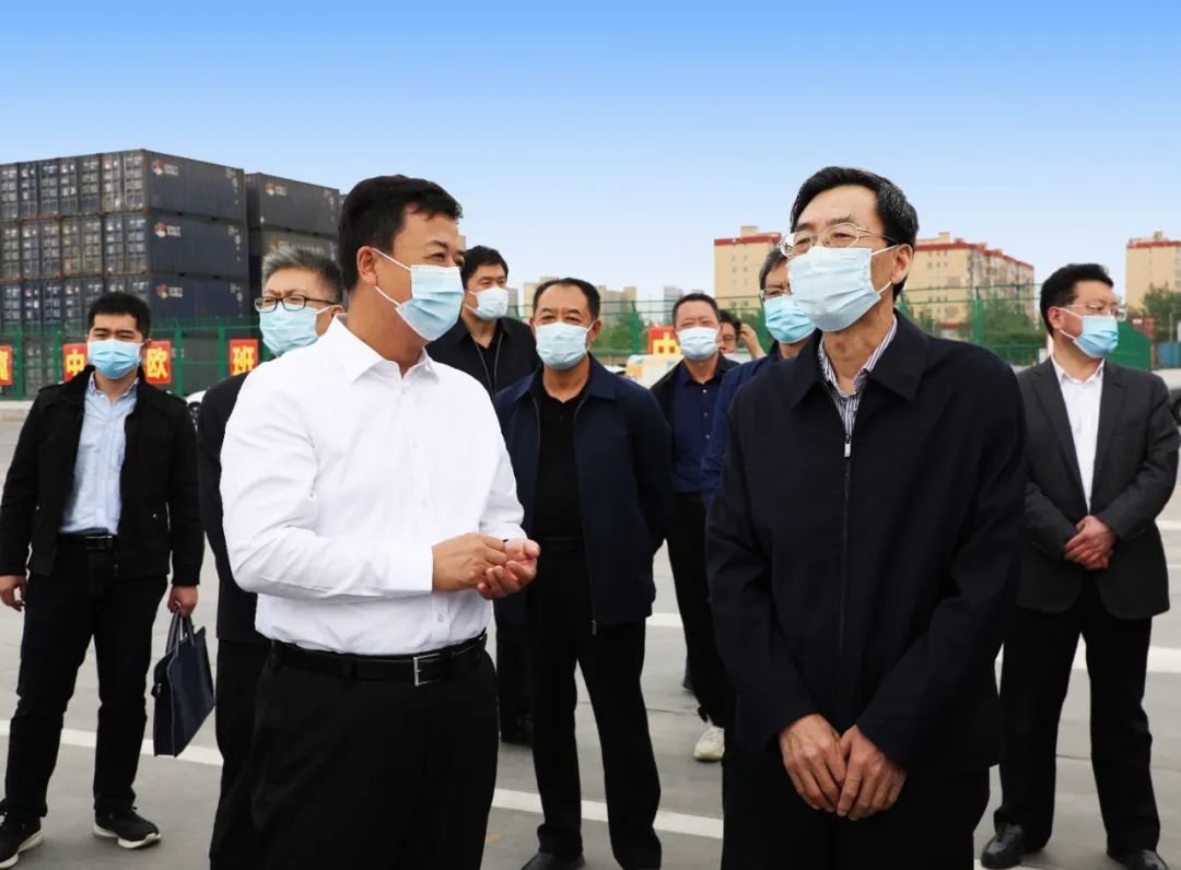 Su yinzeng, vice chairman of Hebei CPPCC, visited Shijiazhuang international dry port to supervise the investigation of key proposals