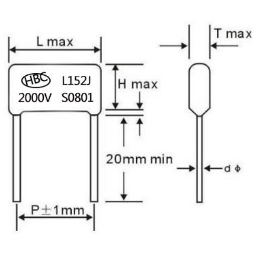 High Voltage Met Polypropylene Film Capacitor- CBB81(PPS)