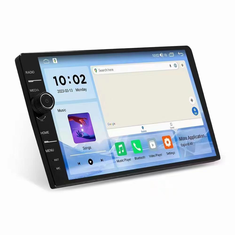 9 inch knob Car Navigation Carplay Android AUTO