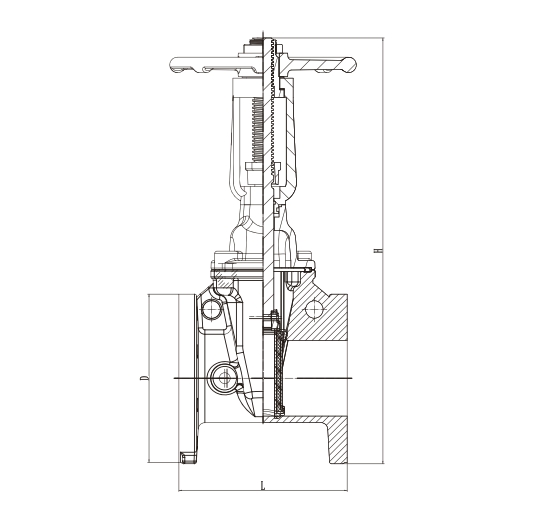 flange gate valve