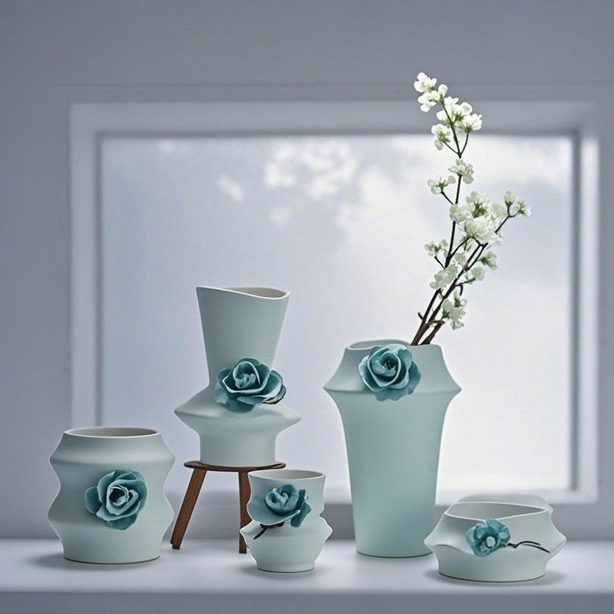 Frost flower series (sand glaze)
