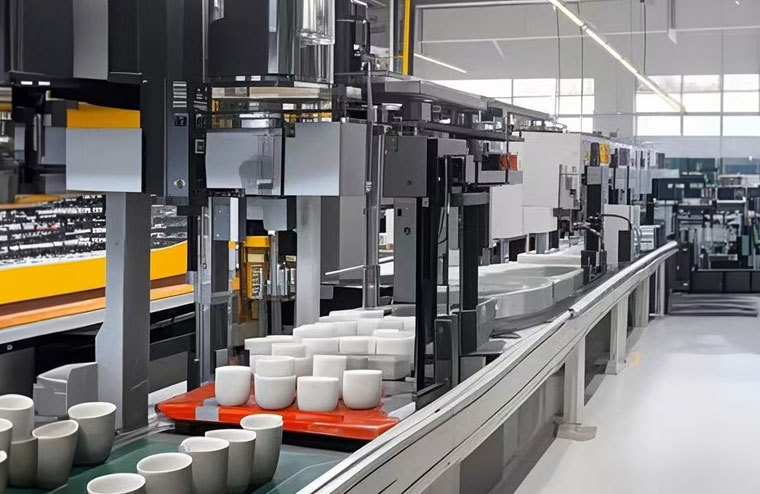 The grouting molding department The grouting molding department