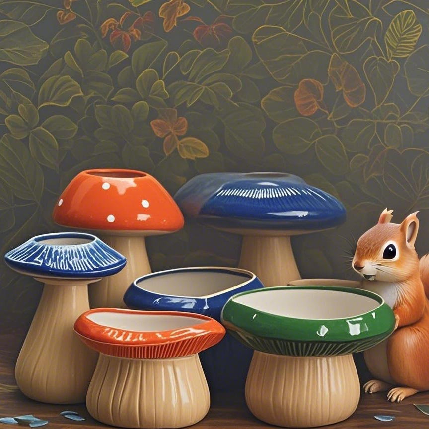「Forest Fruit Fairytales · Enchanted Mushroom Gardens」Mushroom Fruit Series Flowerpot