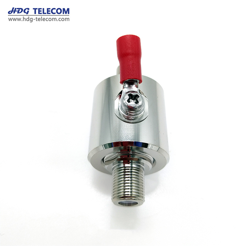 F Type Gas Discharge Tube RF Coaxial Lightning Surge Arrester