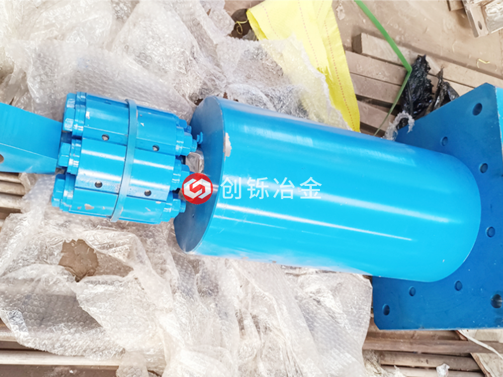 電極夾放油缸