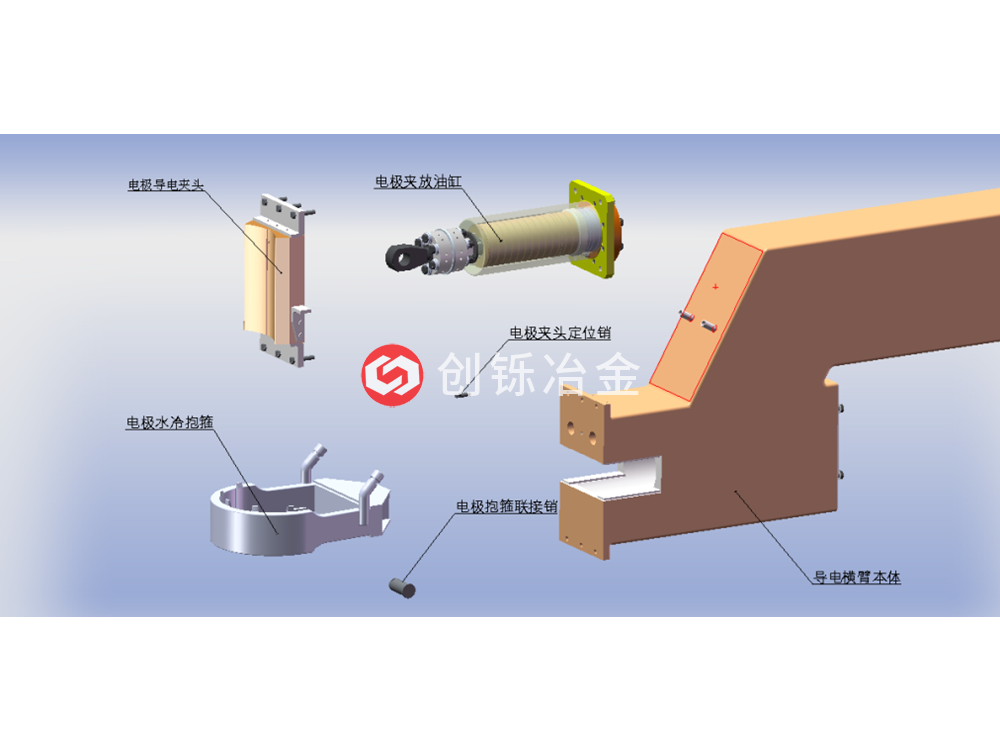 導電橫臂分解模型