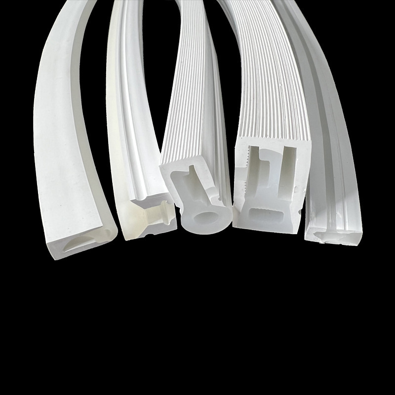 Silicone rubber extrusion