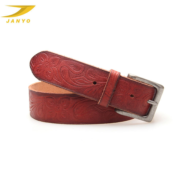 JANYO professional custom free design men's leather casual belt