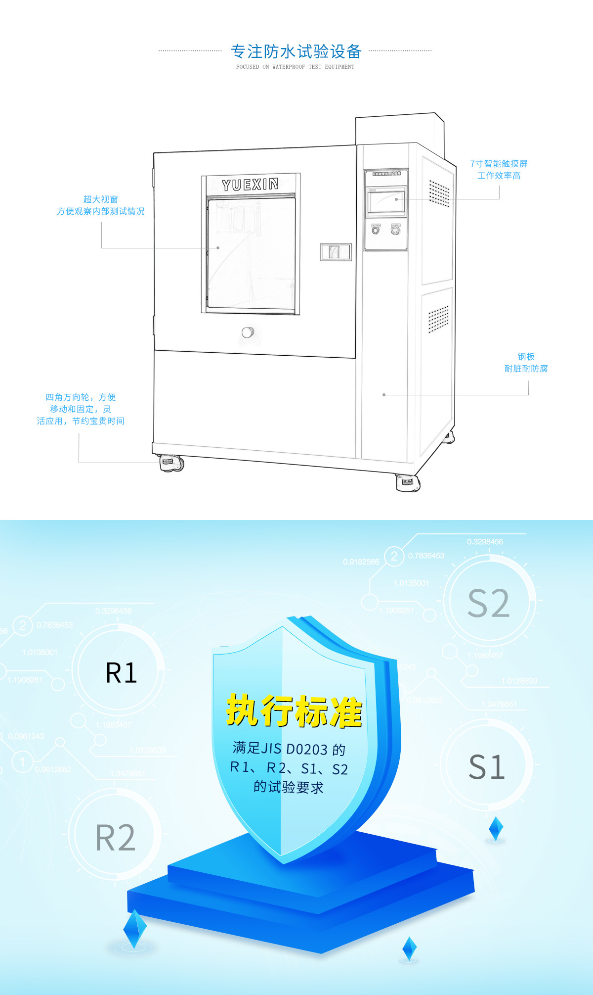 日标旋管淋雨箱