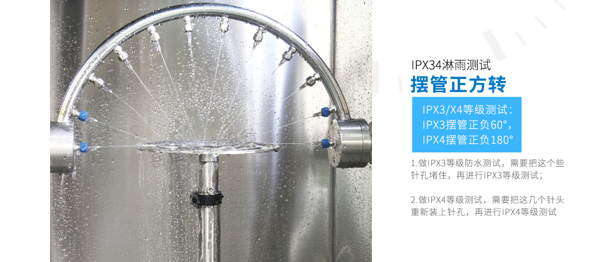 The aperture of IPX4K pendulum is 0.8mm