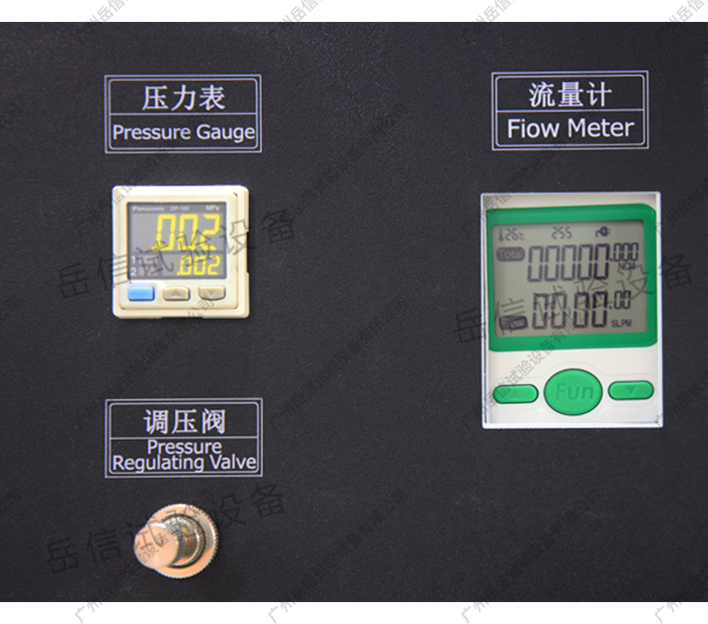 Digital display flowmeter test