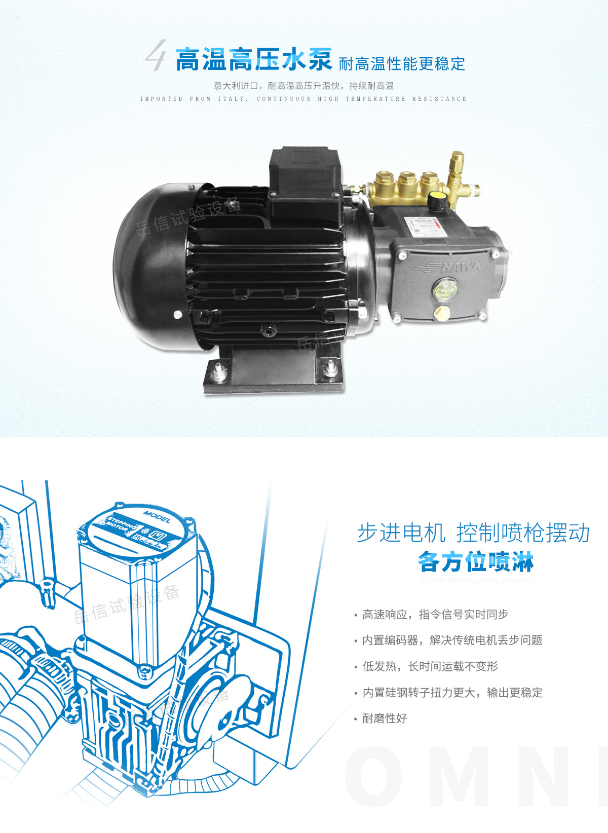 High temperature and high pressure water pump
