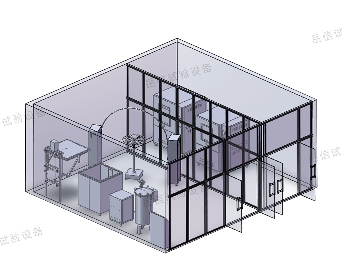 IPX19 rain test room