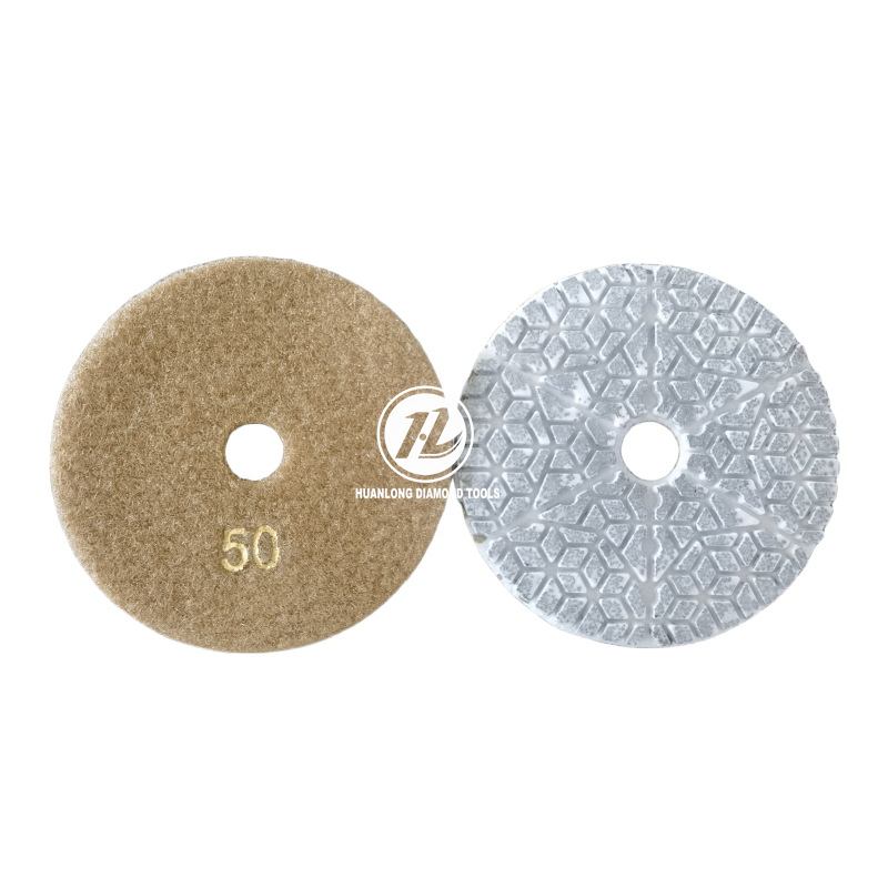 4 Inch 100mm HuanLong  Wet metal bond diamond polishing pads