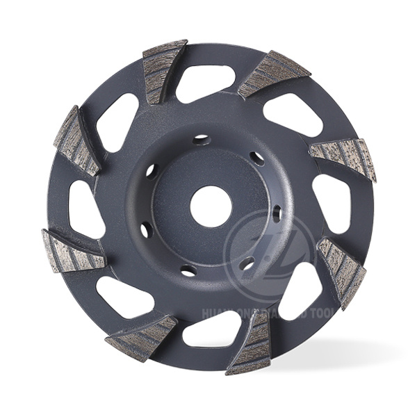 Diamond Cup Grinding Wheel Triangle Shaped Segment for Concrete Floor Preparations