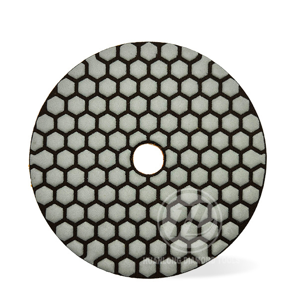 Dry Diamond Polishing Pads Set, Dry Resin-bond Honeycomb Polishing Pad for Granite Marble Stone Quartz Tiles Concrete Floor Edges Countertop Polishing