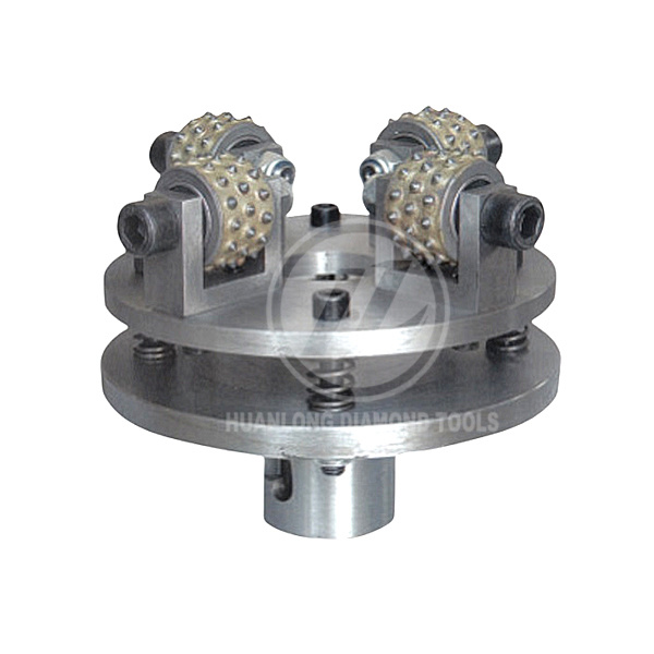 Litchi Surface Grinding Head Diamond Bush Hammer Wheel For Stone