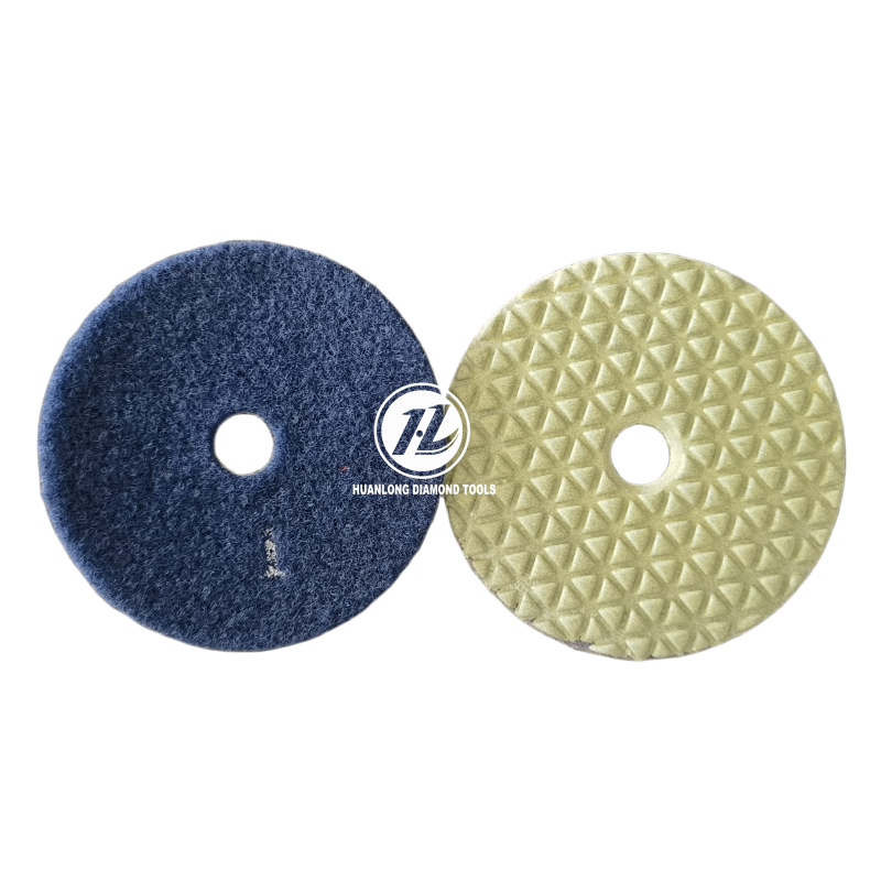 5 Step Dry Diamond Polishing Pads for polishing granite, marble, concrete, and all natural stones