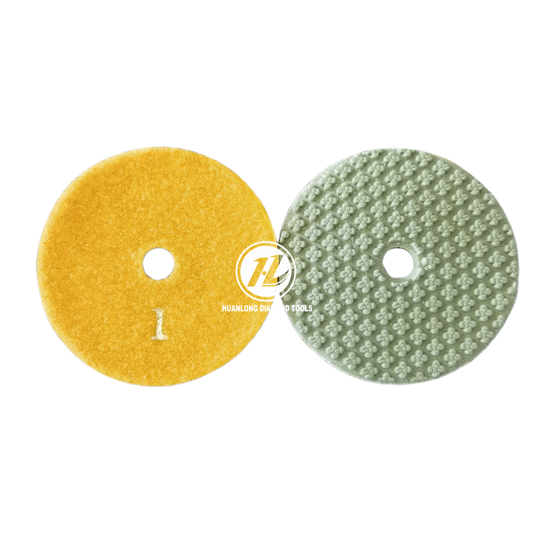 4 Inch 100mm 4Step dry Diamond Polishing Pads Tool For Granite Marble Concrete