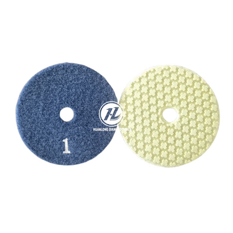 4" 5 STEP DRY DIAMOND POLISHING PADS - SET OF 5