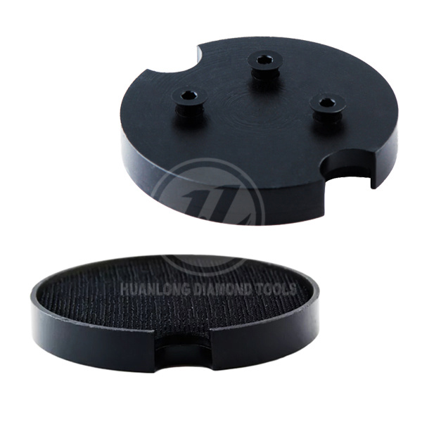 Quick change polishing pads adaptor fitted in Floor Grinder for polishing concrete