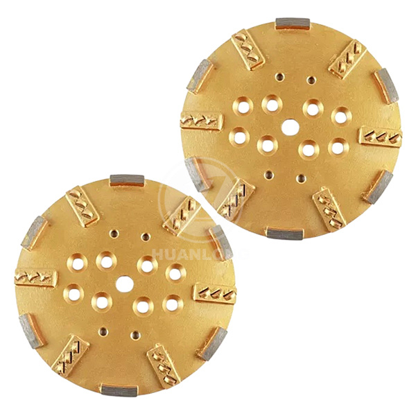 250mm HuanLong Blastrac split PCD Scraper Diamond Grinding Plate Disc for Coating Removal