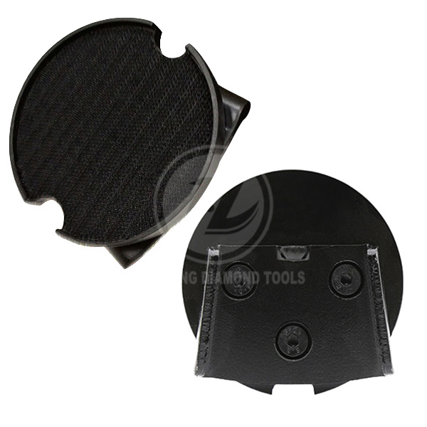 Quick change polishing pads adaptor fitted in HTC Floor Grinder