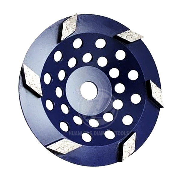 7 Inch Rhombus Segments Diamond Concrete Grinding Cup Wheel